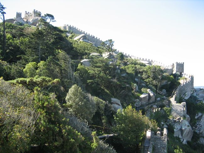 山に沿ってうねうねと城壁が張り付いているのがわかります。