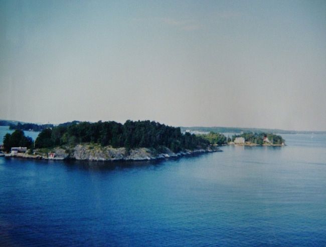 ストックホルムの湾に入ってきました。