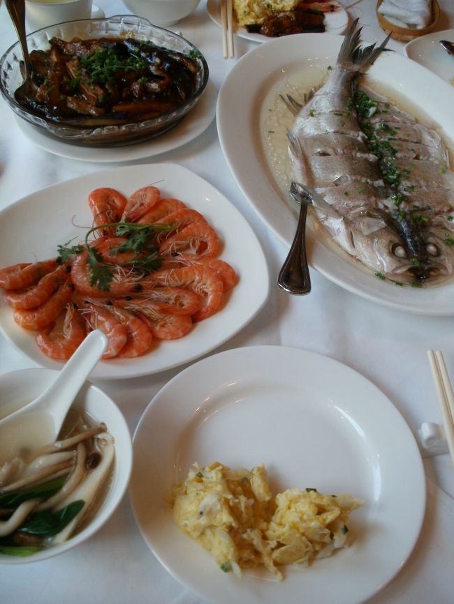 凱萊大酒店にて太湖のディナー