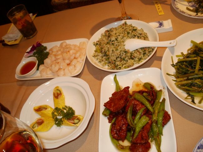 席家花園酒家にて上海料理のディナー