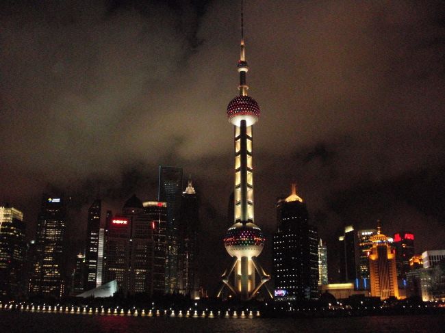 外灘夜景クルーズにて