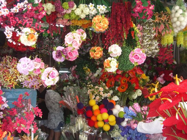 南国の花屋には見たこともない変わった花がいっぱいありました。<br />とても綺麗。