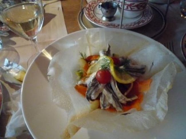 お魚と野菜のマリネ。