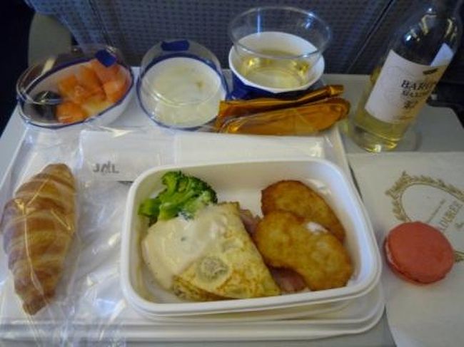 映画観て、ウトウトして、うろうろして…<br /><br />機内食②<br />今度は、炭水化物尽くしじゃないよー！<br /><br />行きも辛くなかったけど、帰りはもっと楽だったかなぁ！<br />長時間の空の旅も悪くないな～<br /><br />そうこうしてる内に、無事成田到着！<br />ターンテーブルで荷物待ちをしていたら、、、１つ出てこない…<br />まさかのＬＯＳＴ！<br />