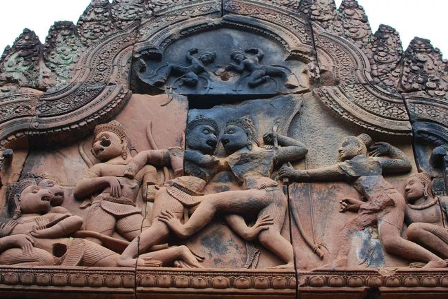 「ラーマーヤナ物語」の一部です。