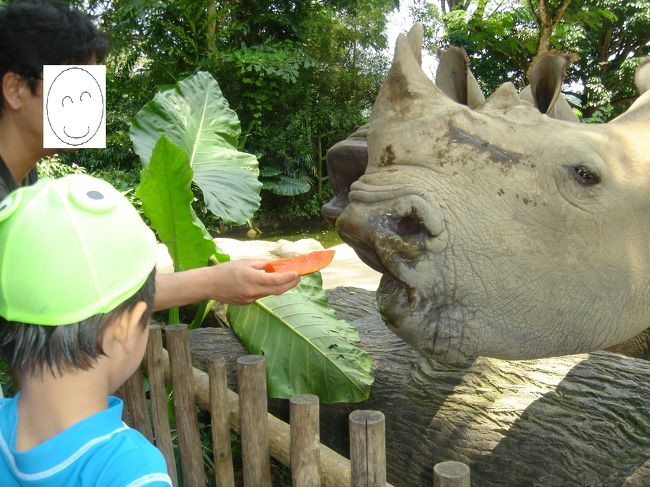 水遊びが終って坊ちゃんやっと機嫌直ってきました<br />(水遊び写真全然なし)<br /><br />