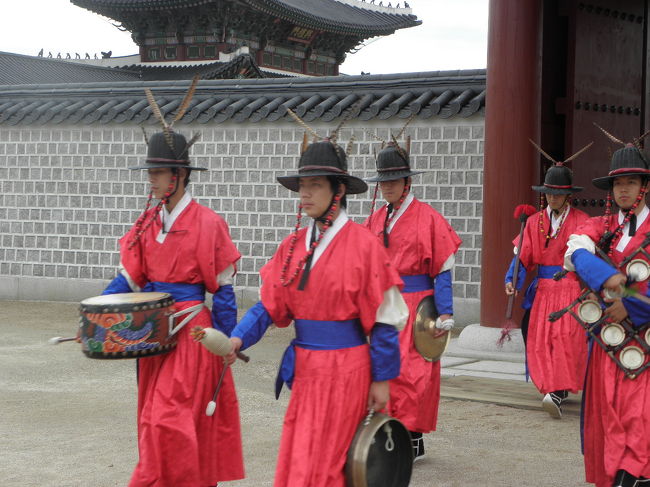 到着したときに、ちょうど交代式おわっちった！