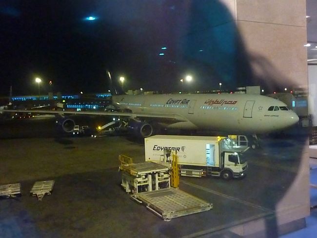 出発ロビーが明るすぎるのでうまく写らず。<br />影を作ってやっと撮影。追い風に乗って飛んでくれよー