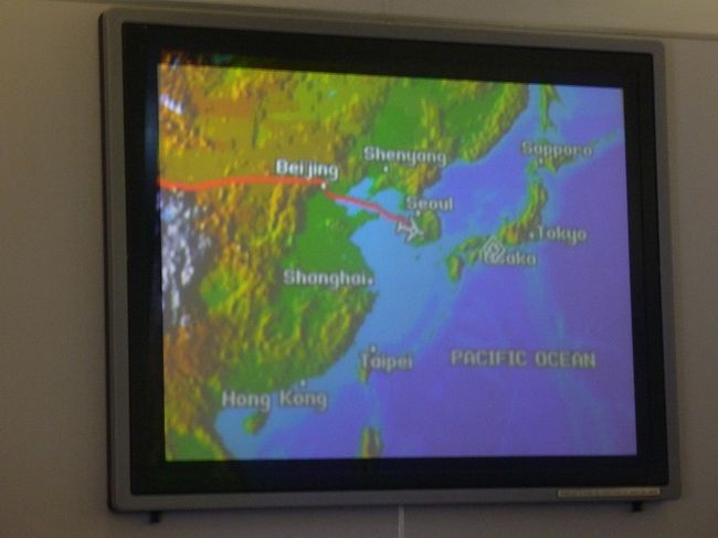 どんどん日本へ近づきます。帰りのほうが風向きの関係で2時間ほど飛行時間は短いです。