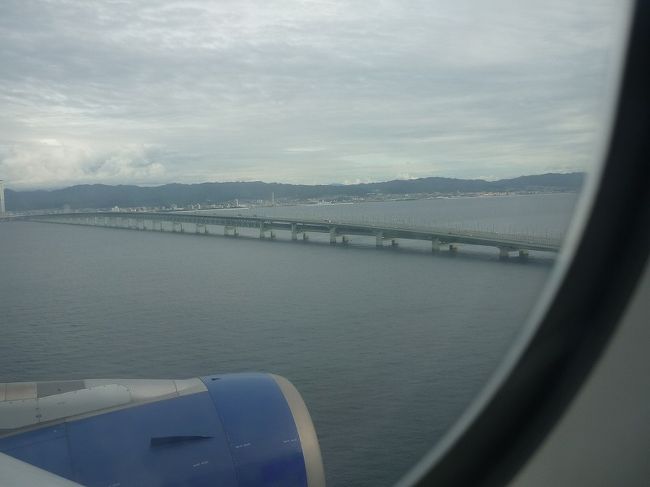 関空橋を見て着陸です。