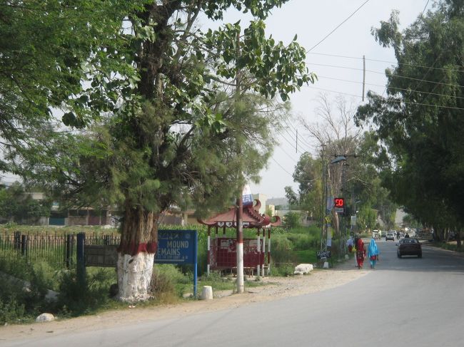 遺跡のある街のメインストリート<br />