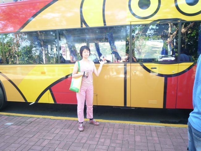 翌日は、ブラジル側のイグアスの滝へ。 <br />ホテルから歩いて１０分くらいのところに公園の入り口があったので朝から余裕しゃくしゃくで出かける。 <br />ここでも公園内のバスに乗り、終点駅から歩いて滝へ向う。