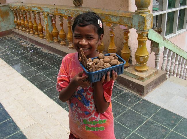 タウンカラッの物売り。<br />アイテムはカラカラと音の鳴るポッパ山の石と木のカセキ。