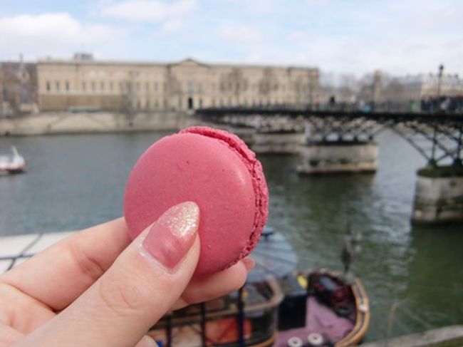 フランボワーズのマカロン。<br /><br />