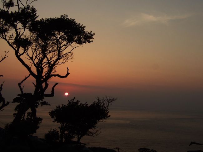 夕日もきれいでした