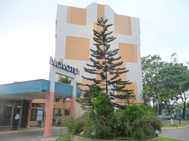 アクラの中心にあるノボテルホテル。　