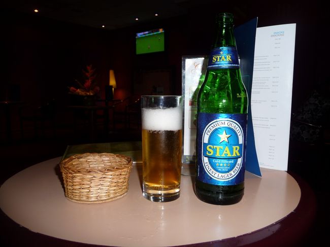 ガーナビールのStar.　美味しい。
