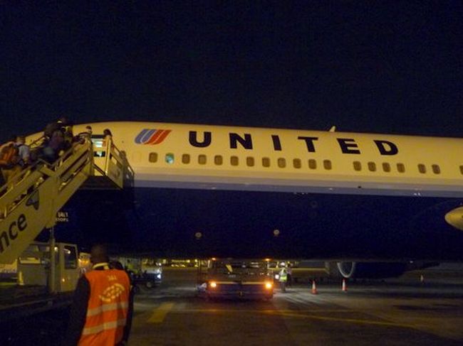 ６月から就航したユナイテッドのB-767でワシントンへ。