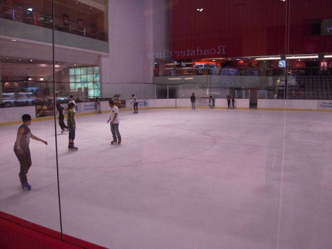 スケート場もあります。<br />みんなおそるおそる滑ってた。笑