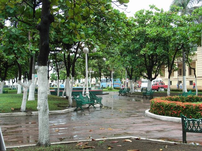 ベラクルスの中心部（アルマス広場周辺）付近の広場