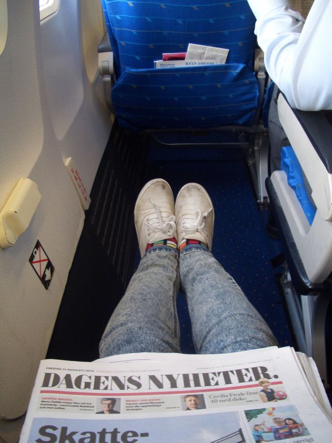 ｴｽﾄﾆｱﾝｴｱｰでｽﾄｯｸﾎﾙﾑを出発!!!<br />所要時間:約1時間(Stockholm-Tallinn)