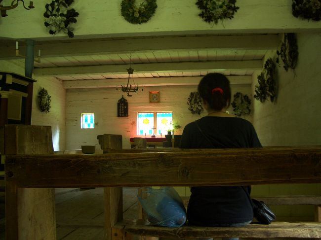 ｵｰﾌﾟﾝｴｱﾐｭｰｼﾞｱﾑ！<br />昔の木造教会。<br />