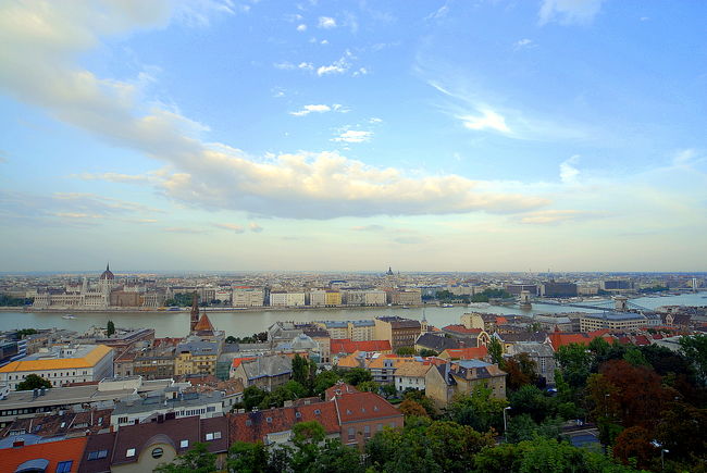 王宮から臨むブダペストの町並み