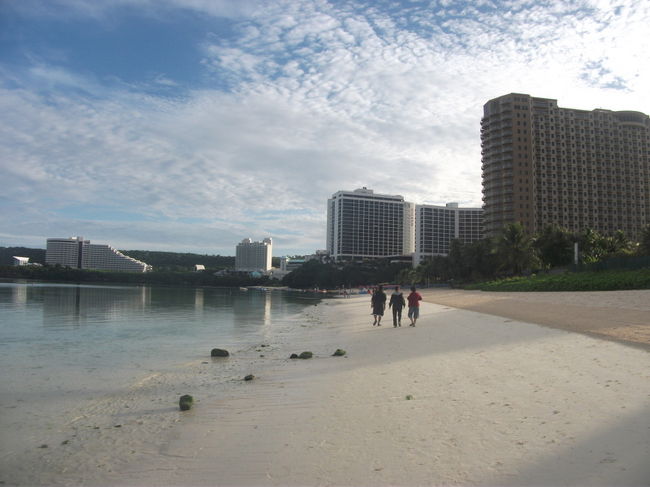 日が上がって、早速海に入りました！
