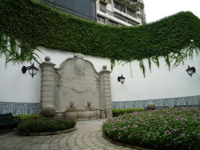 中庭、落ち着く〜！