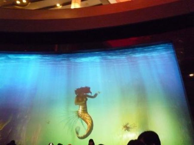 『Ｃｉｔｙ ｏｆ ｄｒｅａｍｓ』の中には、色んな施設があるんだって。<br /><br />まずは、大きなスクリーンから人魚がお出迎え。<br />