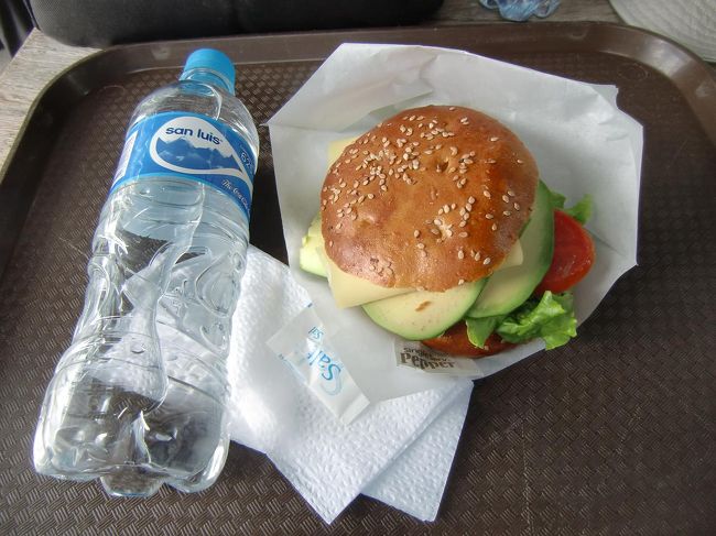 野菜サンドイッチ（20ソル、600円）を買う。アボカドが沢山入っている野菜サンドでそれ程うまくはない。営業時間は7：00〜16：00