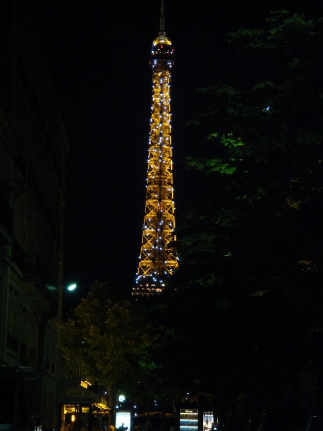 きらきら光るエッフェル塔。<br /><br />やっぱりこのきらきら感は写真より動画の方が伝わるような･･･<br />でも何より実際見るのが一番です！<br />この綺麗さを上手く伝えられなくて申し訳ありません^^;