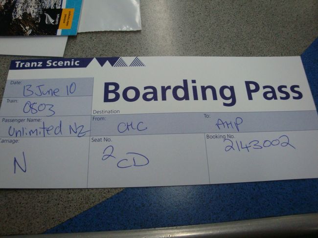 これが、チケット<br /><br />車掌さんが回って見え、回収されました<br /><br />写真撮っていて良かった＾＾