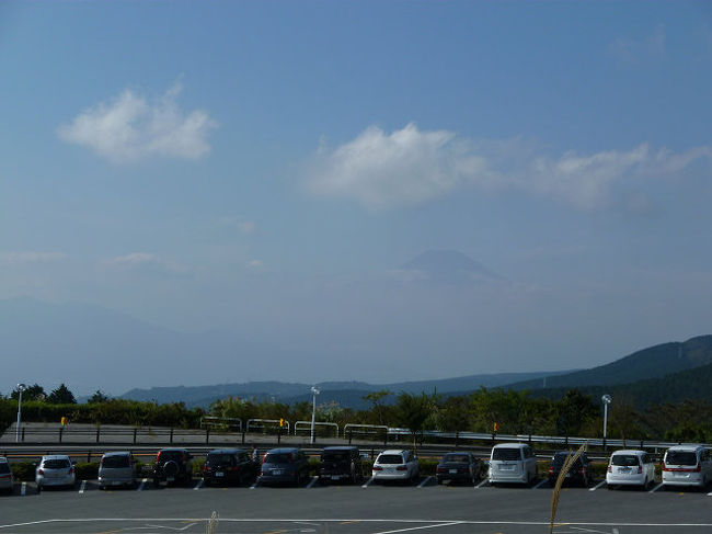 十国峠　静岡県－１　途中見えた「東京スカイツリー」と「富士山」