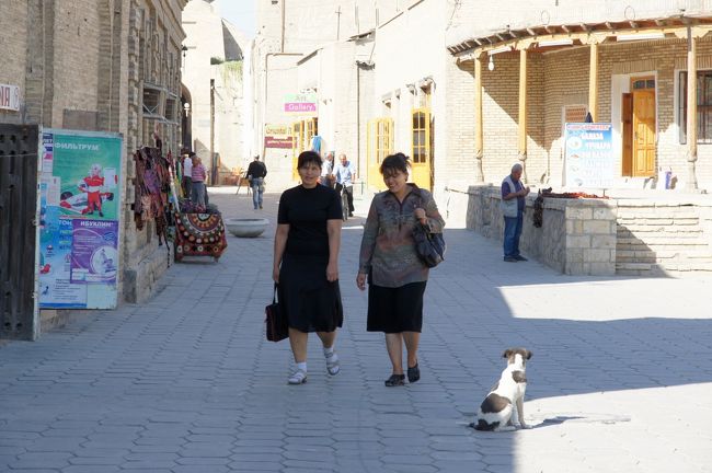 ラビハウズの南側が、一応メインストリートっぽいバハウッディン・ナクシュバンディ通り。車も入ってこないような幅の道ですが。