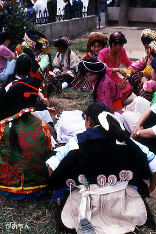 いくら雲南とはいえ、祭りにでも出くわさない限り、これだけ多くの民族衣装を見ることはできない。<br /><br />今日は本当に運が良かった。