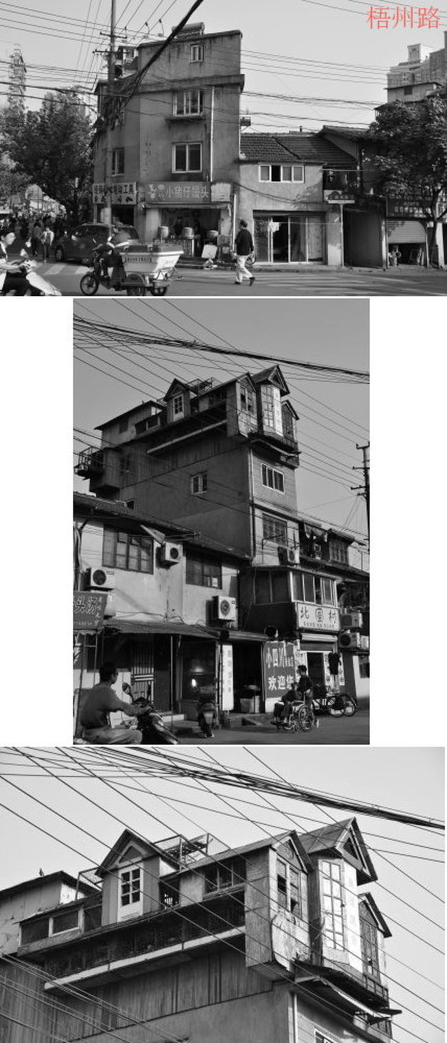 川を渡ると梧州路という通り。<br /><br />一つ目はめちゃくちゃ薄っぺらいおうち。<br /><br />そして二つ目は増築に増築を重ねたお城状態のおうち。<br />なんと上の部分、ハト小屋なんです！びっくり。近所迷惑じゃないのかな？