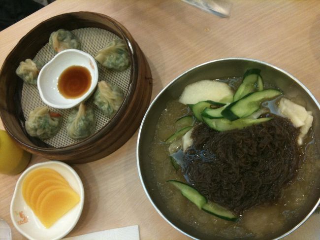 夜ご飯。<br />マンドゥ食べたかったのでホテルの近所の店に適当に入りました。<br />あんまり期待してなかったんですがなかなか美味しいです。<br />あとで調べてみたら有名なチェーン店みたいです。<br /><br />ホテル帰って就寝〜<br /><br />◆シンポリマンドゥ<br />住所 	ソウル市　中区（チュング）乙支路6街（ウルチロユッカ）１８−３７<br />電話番号 	02-2263-7501<br />