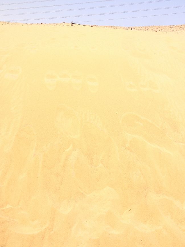 感想、「あち！あっちぃ〜〜〜！！」<br /><br />砂は、高温でした。