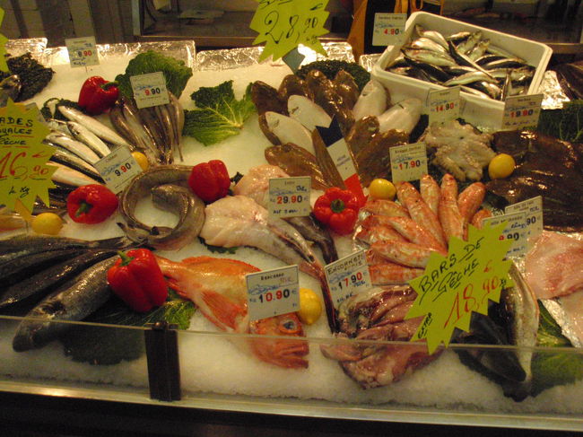 新鮮そう。早く料理を食べたいです。