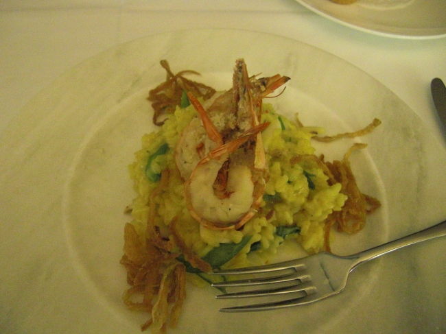 私が選んだ、シーフードリゾット<br /><br />美味しかった。<br /><br />たくさんの魚介とチーズで満足感があります。