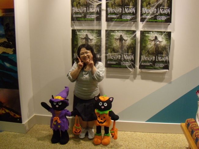 ハロウィン仕様になってます。<br /><br />かわいいニャンコと。