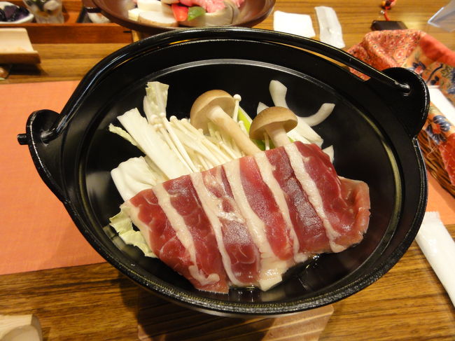 シカ肉のきのこ鍋。