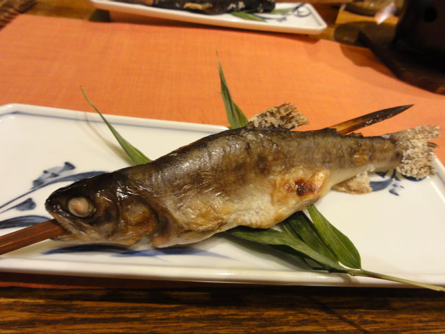 ヤマメの塩焼き。
