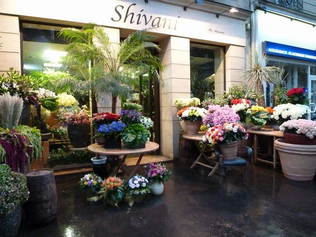 スーパーに行く途中のお花屋さん。<br /><br />パリはお花屋さんをよく目にしました。