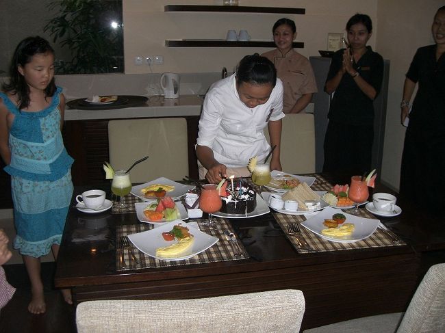 ケーキにろうそくを・・確かこの時は8本？