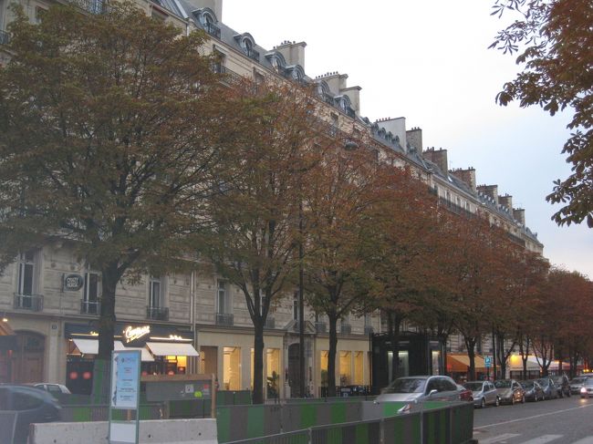 シャンゼリゼ通りに向かってます。<br /><br />すっかり色づいた並木道。<br /><br />