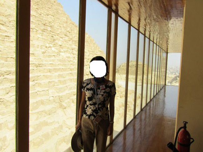 太陽の船博物館の窓からの眺めはこんなに絶景！