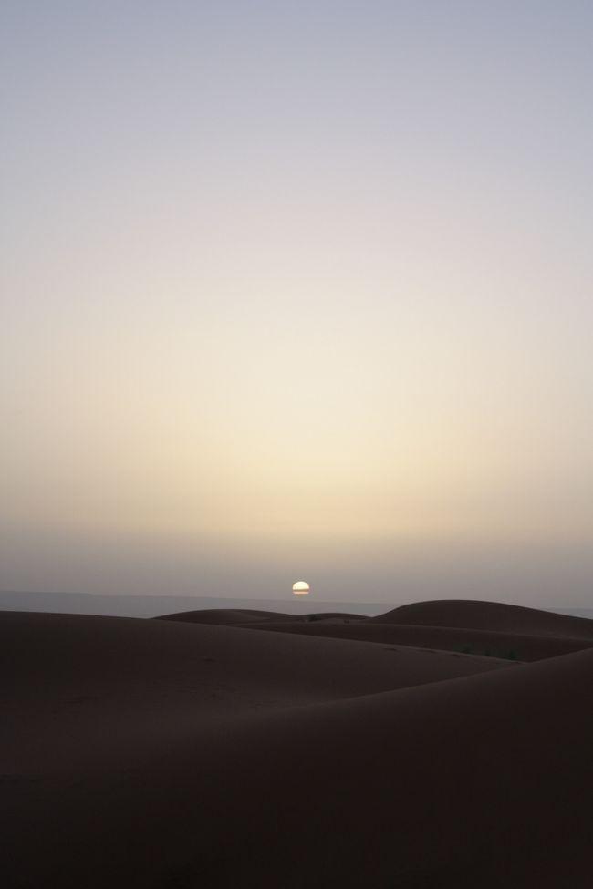 　<br /><br />だんだんと日が昇ってきたので、ラクダから降りて思い思いに過ごします。