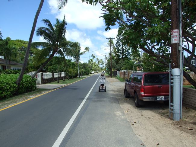 高級住宅街をグングン進みます。